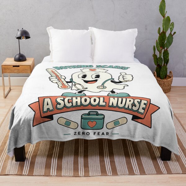 Item preview, Cute Vintage Ghost Nothing Scares A School Nurse Back To School designed and sold by Taniyah Gomes.