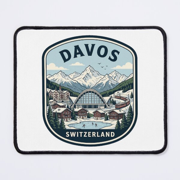 Item preview, Vintage Davos Switzerland Winter Ski Resort Badge designed and sold by k3rstman1.