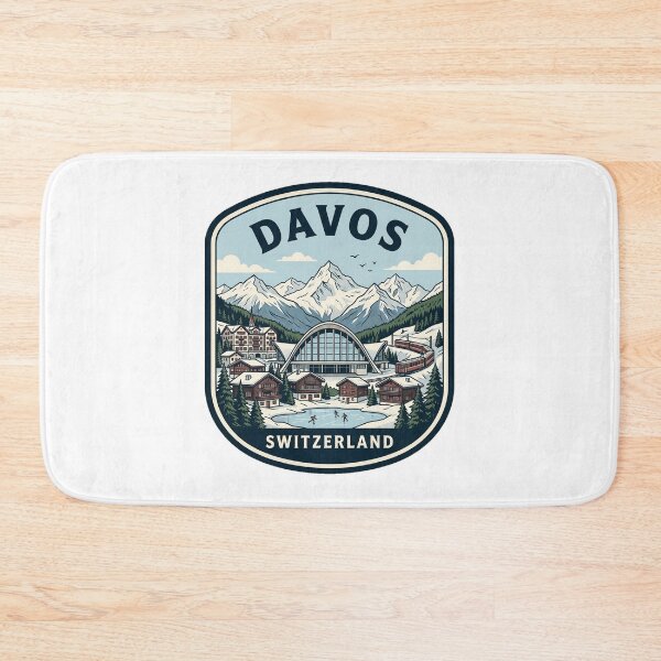 Item preview, Vintage Davos Switzerland Winter Ski Resort Badge designed and sold by k3rstman1.