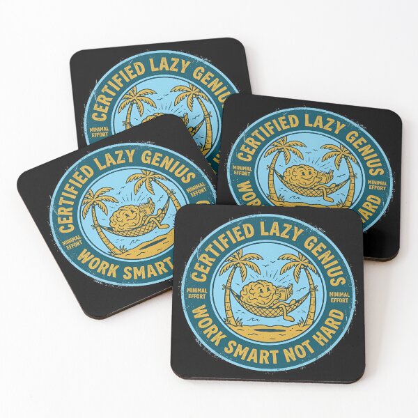 Item preview, Certified Lazy Genius Work Smart Vintage Badge designed and sold by DuckOddity.
