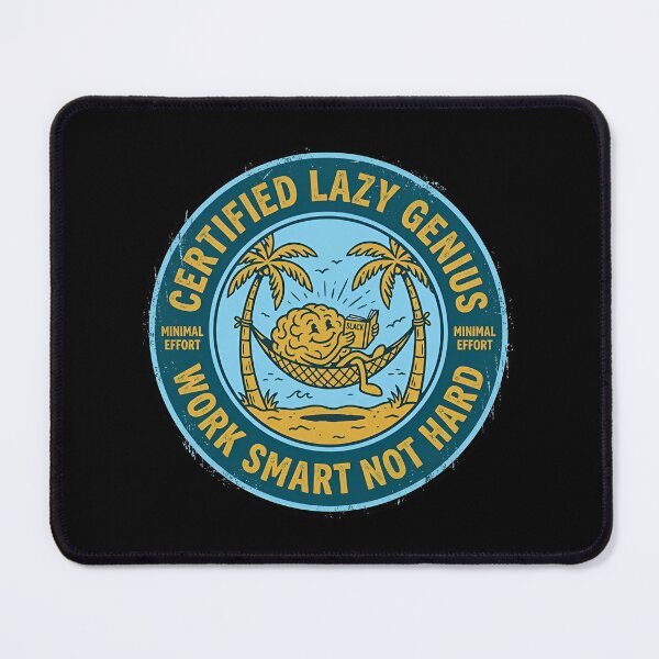 Item preview, Certified Lazy Genius Work Smart Vintage Badge designed and sold by DuckOddity.