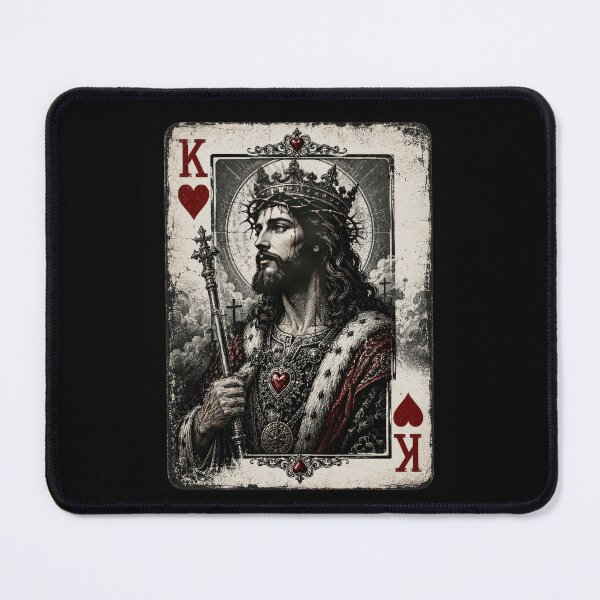 Item preview, Jesus King of Hearts Religious Christian designed and sold by borutawear.