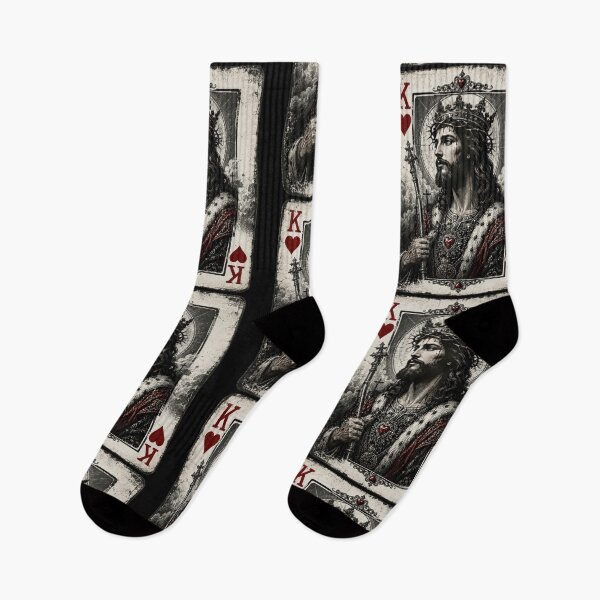 Item preview, Jesus King of Hearts Religious Christian designed and sold by borutawear.