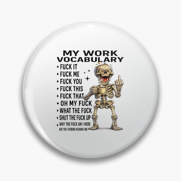 Item preview, Funny Skeleton Drinking Coffee My Work Vocabulary Sarcastic Office Humor Graphic designed and sold by Taniyah Gomes.