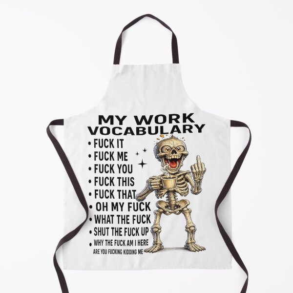 Item preview, Funny Skeleton Drinking Coffee My Work Vocabulary Sarcastic Office Humor Graphic designed and sold by Taniyah Gomes.