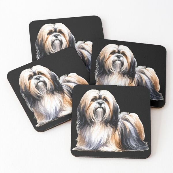 Item preview, Shih Tzu Dog Portrait Painting designed and sold by OlyvieArt.