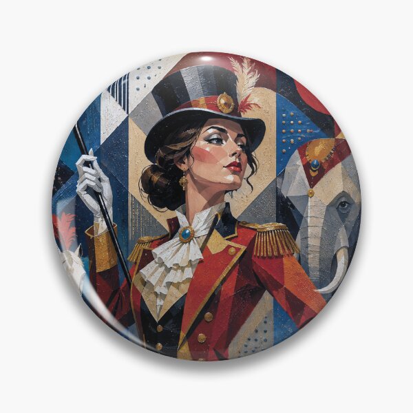 Item preview, Queen of the Circus: a cubist painting. designed and sold by GalleryKauffeld.
