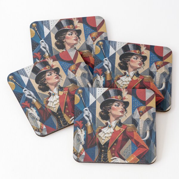 Item preview, Queen of the Circus: a cubist painting. designed and sold by GalleryKauffeld.