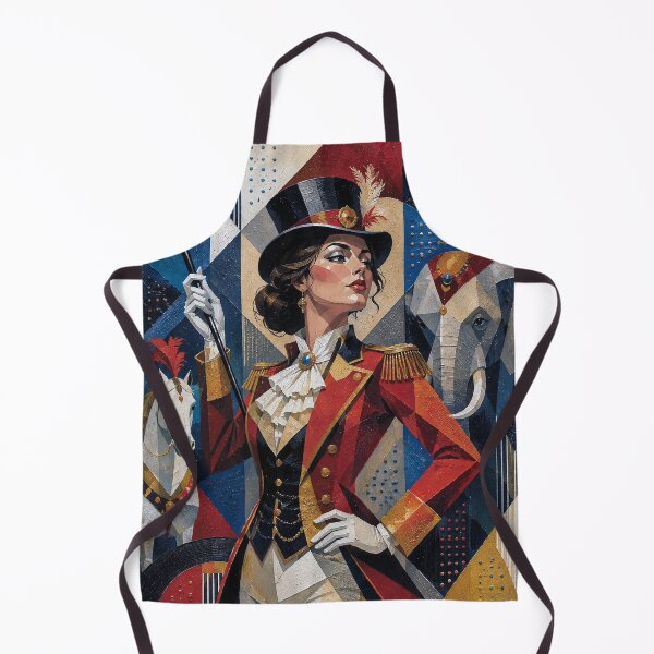 Item preview, Queen of the Circus: a cubist painting. designed and sold by GalleryKauffeld.