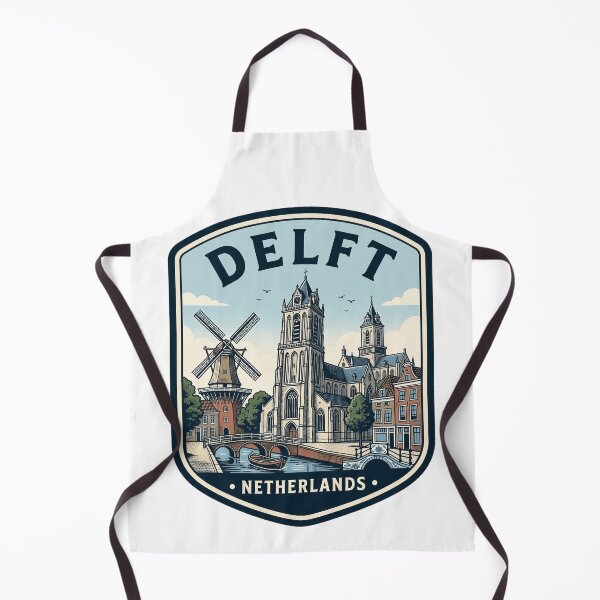 Artikelvorschau, Vintage Delft Niederlande Reiseaufnäher-Design entworfen und verkauft von k3rstman1.