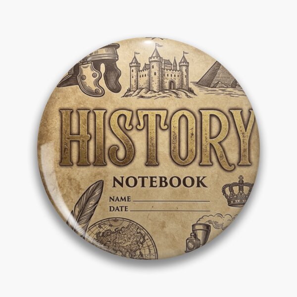 Item preview, Vintage History Illustration - Classic Antique World Map & Monuments Cover designed and sold by MemoMetaverse.