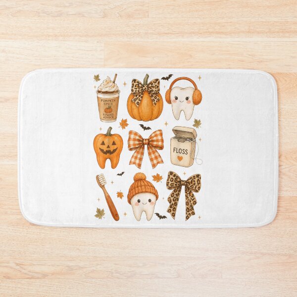 Item preview, Cute Pumpkin Spice And Floss Advice Fall Dental Hygienist Assistant Graphic designed and sold by Taniyah Gomes.