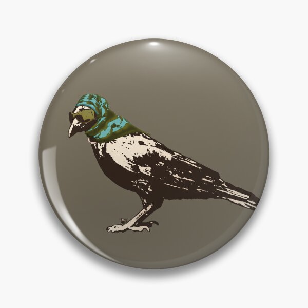 Item preview, Mrs. Raven - Sepia-Toned Raven Wearing a Scarf and Sunglasses designed and sold by LittleMissTyne.