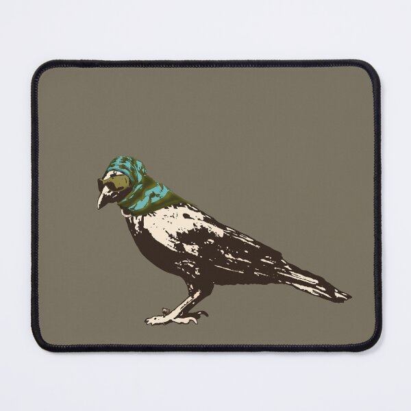 Item preview, Mrs. Raven - Sepia-Toned Raven Wearing a Scarf and Sunglasses designed and sold by LittleMissTyne.