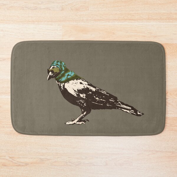 Item preview, Mrs. Raven - Sepia-Toned Raven Wearing a Scarf and Sunglasses designed and sold by LittleMissTyne.