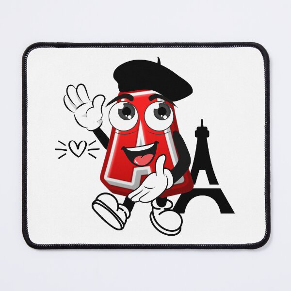 Item preview, Letter A in Paris - Cute Cartoon Travel Initial designed and sold by ImaginARTDesign.