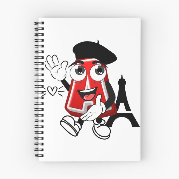 Item preview, Letter A in Paris - Cute Cartoon Travel Initial designed and sold by ImaginARTDesign.