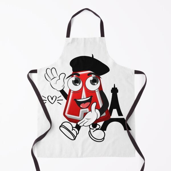 Item preview, Letter A in Paris - Cute Cartoon Travel Initial designed and sold by ImaginARTDesign.