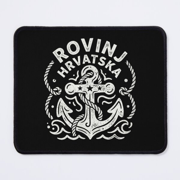 Item preview, Rovinj Hrvatska Nautical Anchor Travel Souvenir Croatia Coastal Sailor Retro Graphic designed and sold by Serene woods.