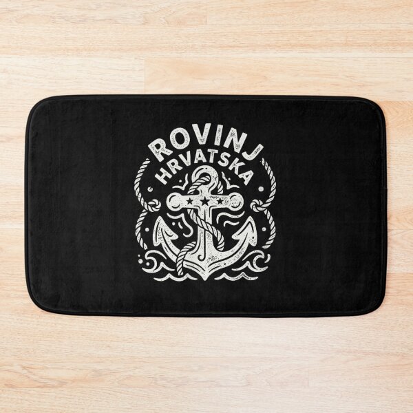 Item preview, Rovinj Hrvatska Nautical Anchor Travel Souvenir Croatia Coastal Sailor Retro Graphic designed and sold by Serene woods.