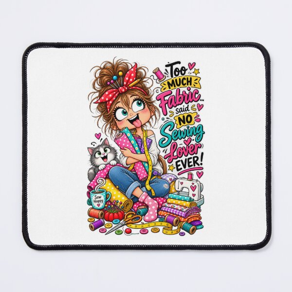 Item preview, Too Much Fabric? Said No Sewing Lover Ever! – Funny Sewing Quote designed and sold by EverStitchStudio ★★★★★.