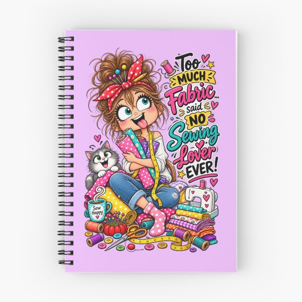 Item preview, Too Much Fabric? Said No Sewing Lover Ever! – Funny Sewing Quote designed and sold by EverStitchStudio ★★★★★.