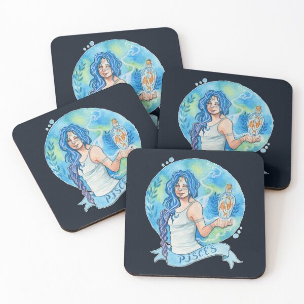 Item preview, Pisces Zodiac Sign Celestial Water Element Magic Art designed and sold by esmavart.