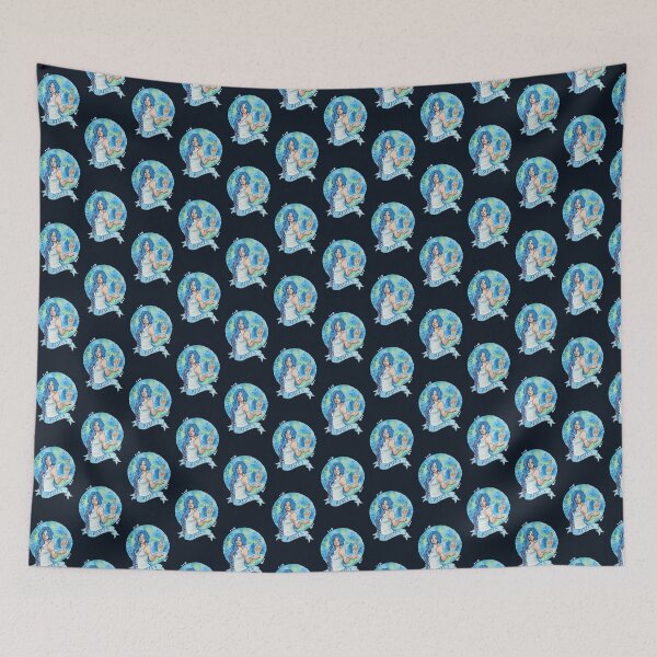 Item preview, Pisces Zodiac Sign Celestial Water Element Magic Art designed and sold by esmavart.
