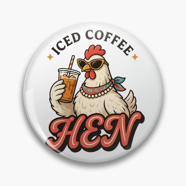 Item preview, Iced Coffee Hen Funny Coffee lover designed and sold by J-Style-Design.