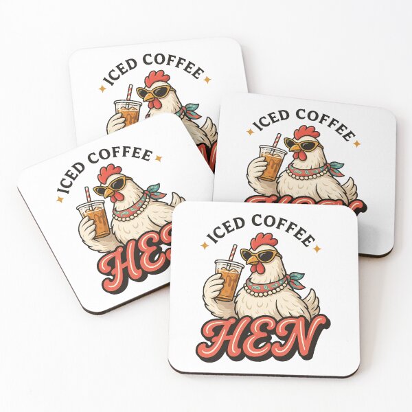 Item preview, Iced Coffee Hen Funny Coffee lover designed and sold by J-Style-Design.