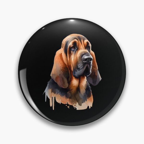 Item preview, Watercolor Bloodhound Art designed and sold by OlyvieArt.