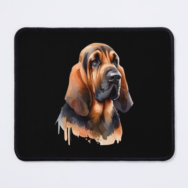 Item preview, Watercolor Bloodhound Art designed and sold by OlyvieArt.