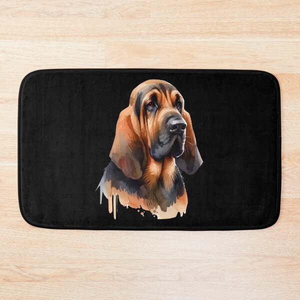 Item preview, Watercolor Bloodhound Art designed and sold by OlyvieArt.