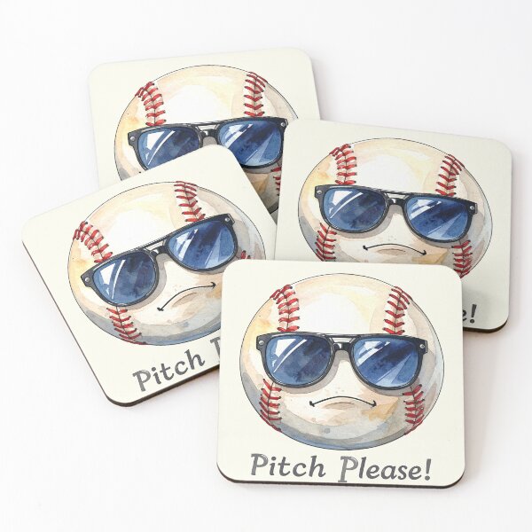 Item preview, Pitch Please! Baseball Ball with Sunglasses designed and sold by LiskoDesign.