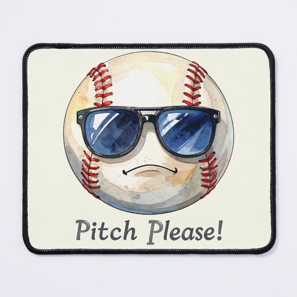 Item preview, Pitch Please! Baseball Ball with Sunglasses designed and sold by LiskoDesign.