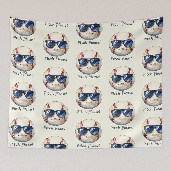 Item preview, Pitch Please! Baseball Ball with Sunglasses designed and sold by LiskoDesign.