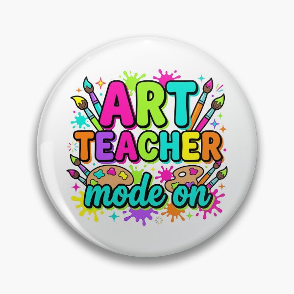 Item preview, Art Teacher Mode On — Colorful Paint Palette Teacher Shirt designed and sold by Uglyandcute.