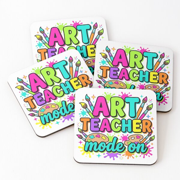 Item preview, Art Teacher Mode On — Colorful Paint Palette Teacher Shirt designed and sold by Uglyandcute.