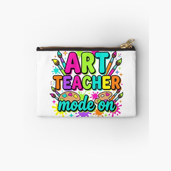 Item preview, Art Teacher Mode On — Colorful Paint Palette Teacher Shirt designed and sold by Uglyandcute.