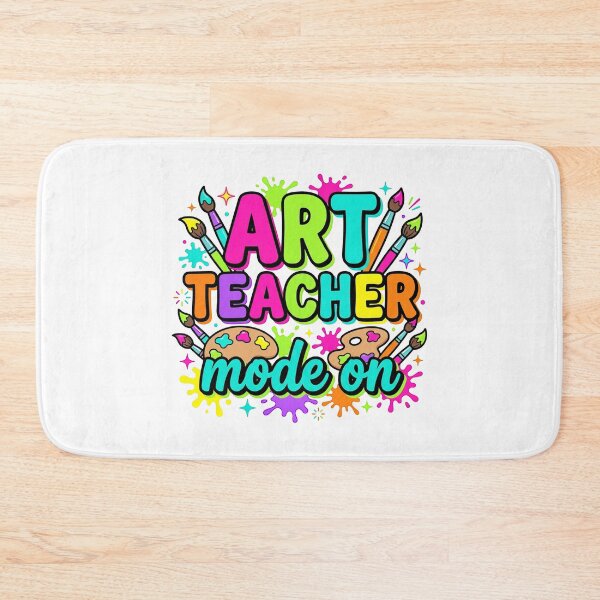 Item preview, Art Teacher Mode On — Colorful Paint Palette Teacher Shirt designed and sold by Uglyandcute.