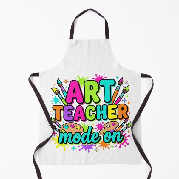Item preview, Art Teacher Mode On — Colorful Paint Palette Teacher Shirt designed and sold by Uglyandcute.