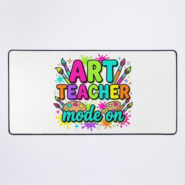 Item preview, Art Teacher Mode On — Colorful Paint Palette Teacher Shirt designed and sold by Uglyandcute.