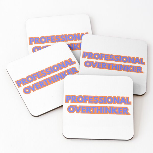 Item preview, Professional Overthinker - Funny Retro Quote designed and sold by NotYourClub.