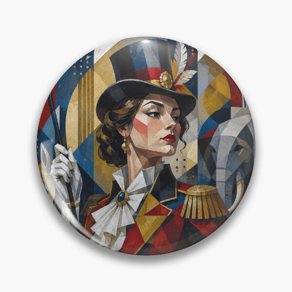 Item preview, Queen of the Circus: a cubist painting. designed and sold by GalleryKauffeld.