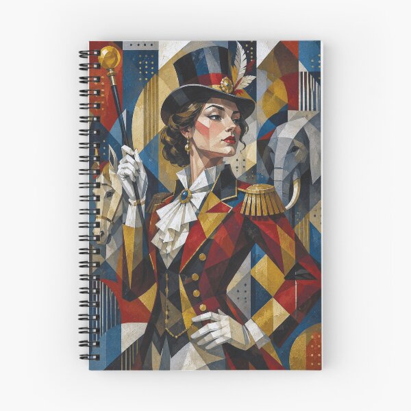 Item preview, Queen of the Circus: a cubist painting. designed and sold by GalleryKauffeld.