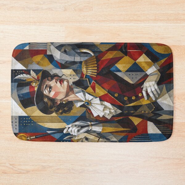 Item preview, Queen of the Circus: a cubist painting. designed and sold by GalleryKauffeld.