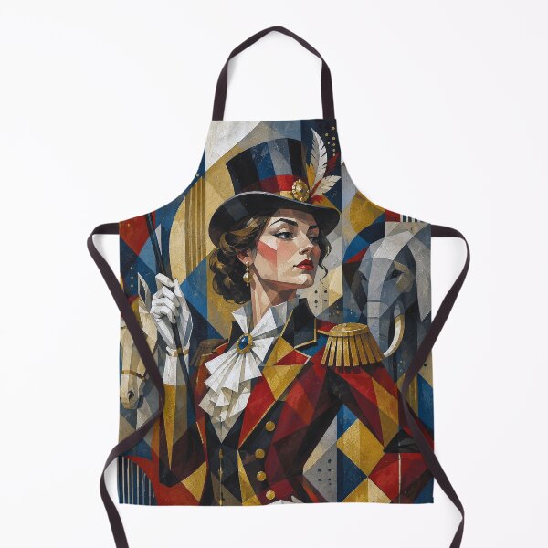 Item preview, Queen of the Circus: a cubist painting. designed and sold by GalleryKauffeld.