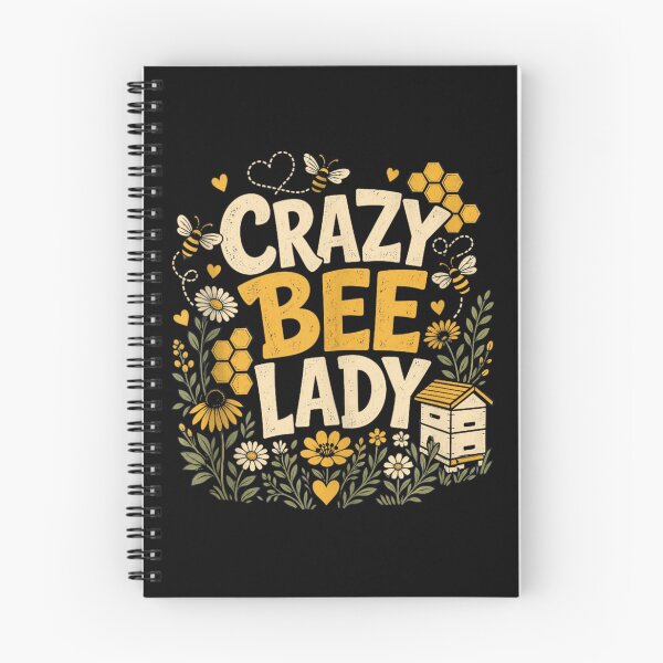 Item preview, Crazy Bee Lady Vintage Beekeeper Honey Bee Wildflower Retro Floral Cottagecore designed and sold by Serene woods.