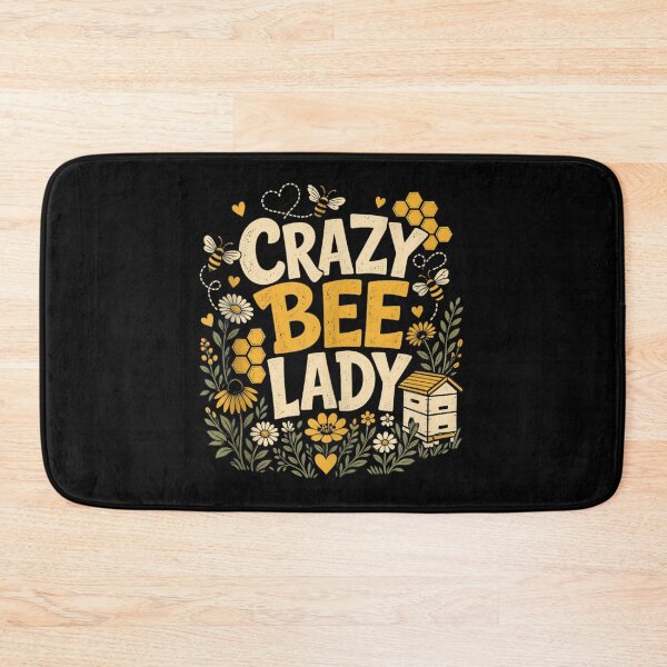 Item preview, Crazy Bee Lady Vintage Beekeeper Honey Bee Wildflower Retro Floral Cottagecore designed and sold by Serene woods.