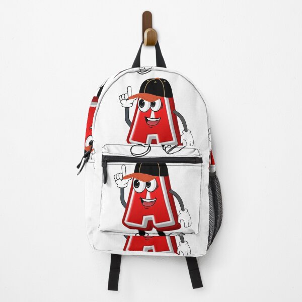 Item preview, Letter A Cute Cartoon Initial with Baseball Cap designed and sold by ImaginARTDesign.